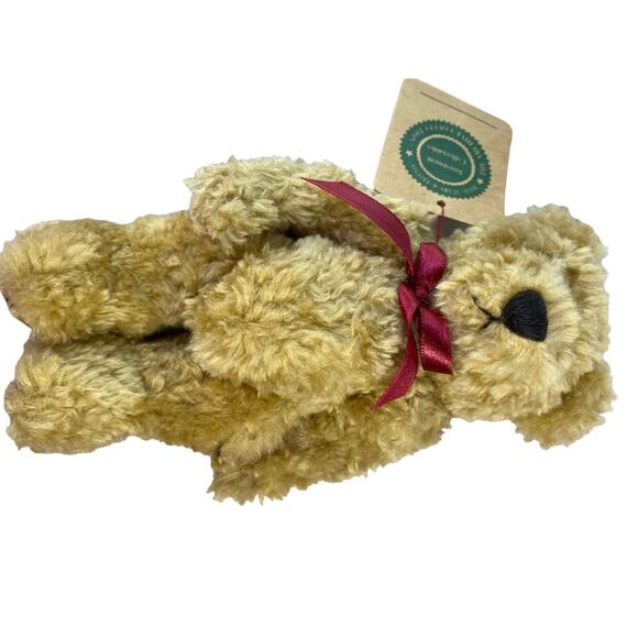 Boyds Bear Plush Jointed Articulated Head Arms Legs 1990s Archive w/Tag & Bow - Picture 4 of 12